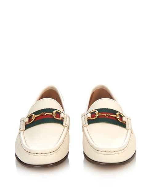 gucci flats female|Gucci white loafers women.